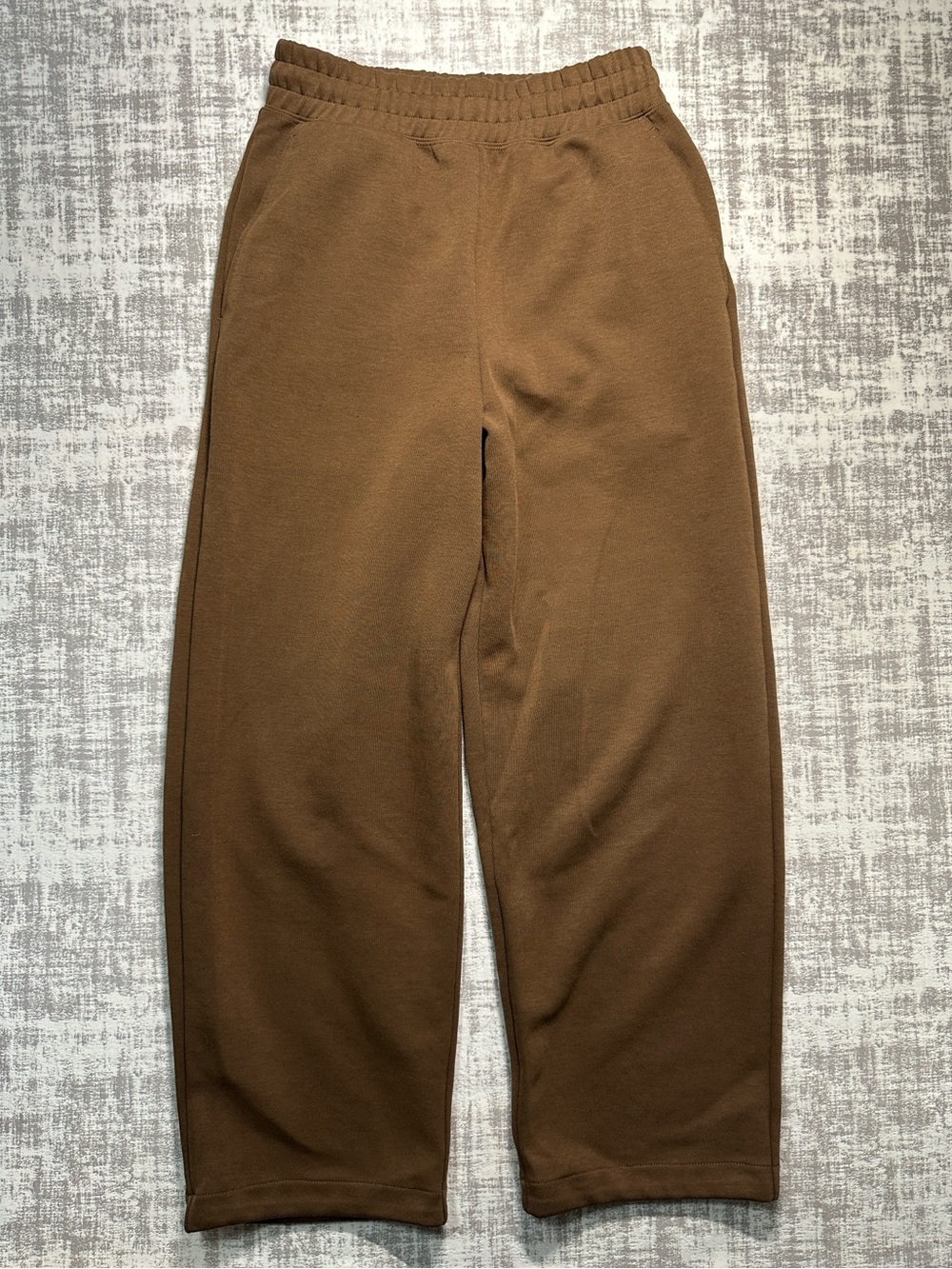 UNIQLO : C Sweat Wide Pants Brown Straight Leg Lounge - Small